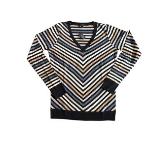 Chevron V-Neck Sweater